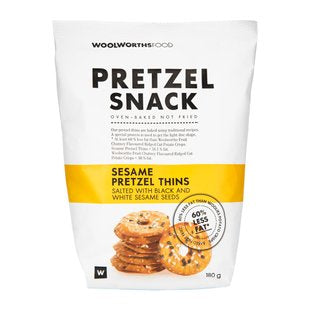 Black and White Sesame Seeds Pretzel Thins 180g