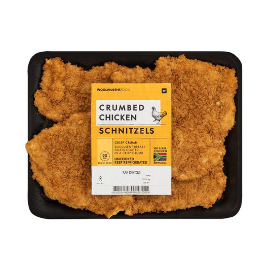 Crumbed Chicken Schnitzels Avg 700 g (R 179.99/kg)