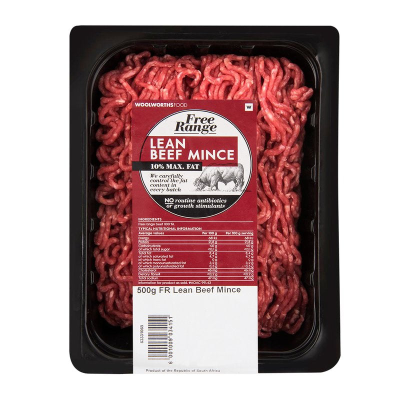 Free Range Lean Beef Mince 500g