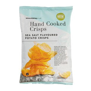 Hand Cooked Sea Salt Flavoured Crisps 125g