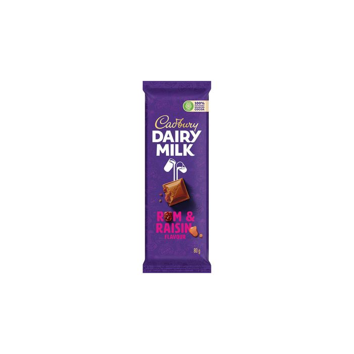 Cadbury 80g Rum & Raisin