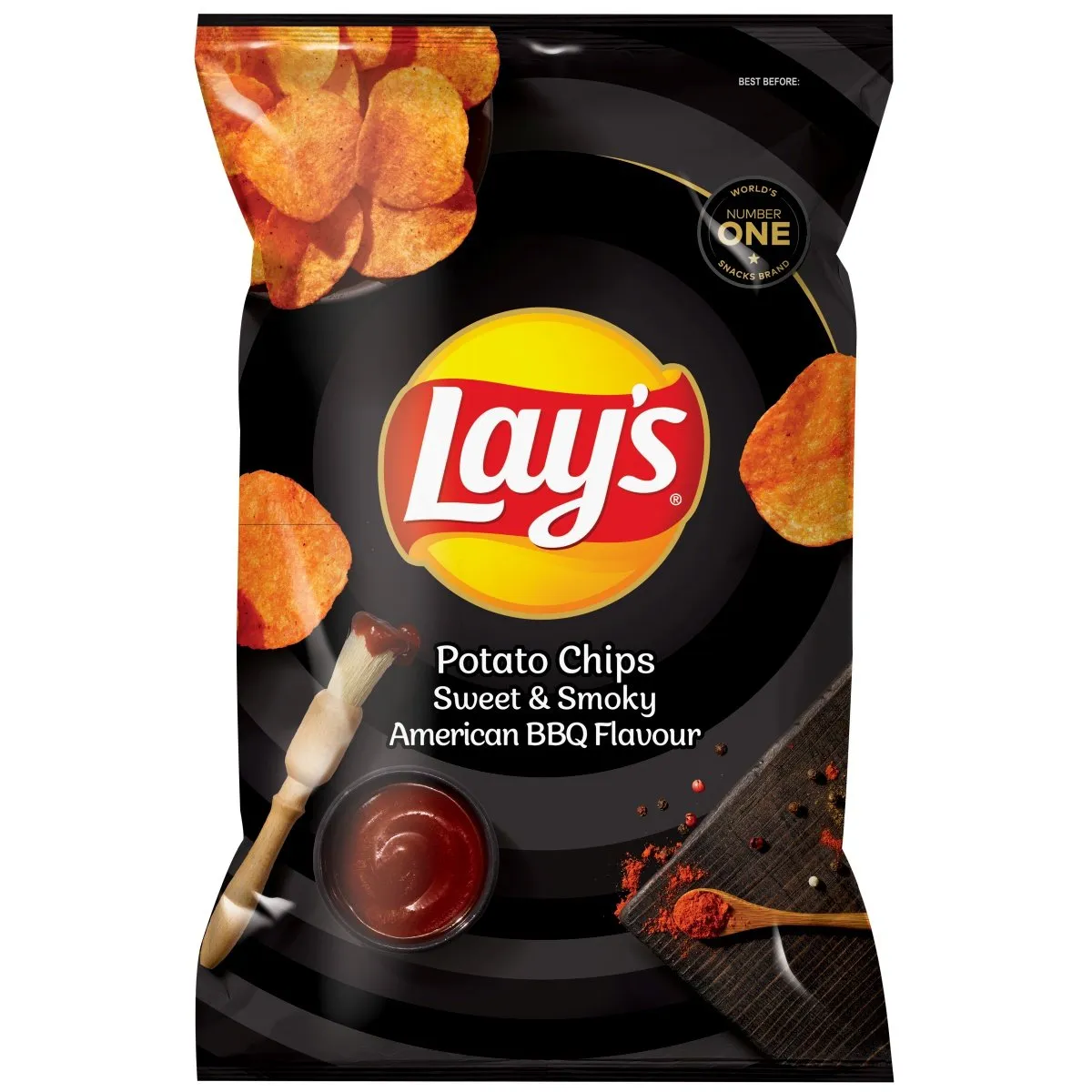 Lays  120g Sweet & Smoky American BBQ